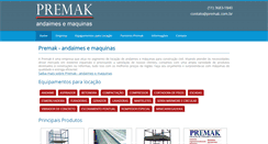 Desktop Screenshot of premak.com.br